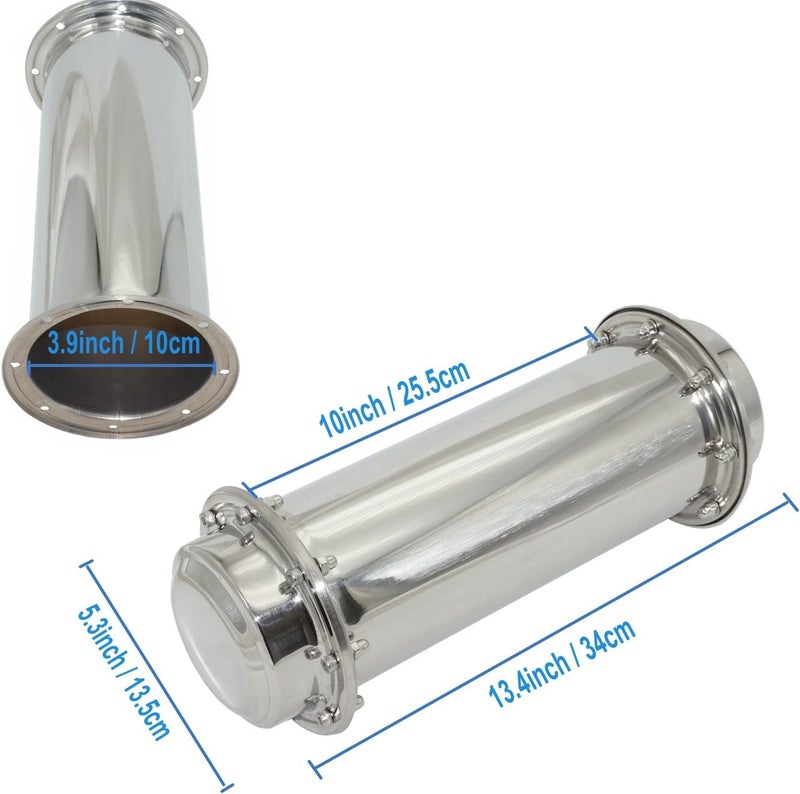 SoClaay Time Capsule Anti-Corrosion Waterproof Stainless Steel Capsule Container Durable Lock Container for Future Graduation Gift (13.4 Inch) - Image 2